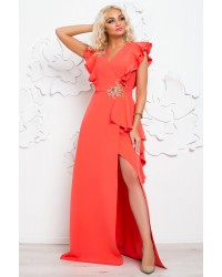 Платье с баской (PLT - A092) купить в интернет магазине одежды Brand Mix Krasnodar