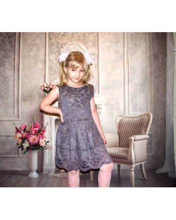 Купить Платье детское серое (L000003)