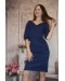 Платье коктельное синее (L000041) - высокое качество.
