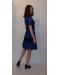 Платье из синего гипюра (L000094) - высокое качество.