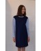 Платье - трапеция синее (L000061) - высокое качество.
