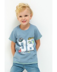 Футболка детская для мальчиков с нашивками (20120110084) купить в интернет магазине одежды Brand Mix Krasnodar