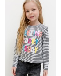 Джемпер детский для девочек Oxana белый (20210100164) купить в интернет магазине одежды Brand Mix Krasnodar