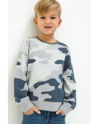 Джемпер детский для мальчиков с камуфляжным принтом (20120100122) купить в интернет магазине одежды Brand Mix Krasnodar