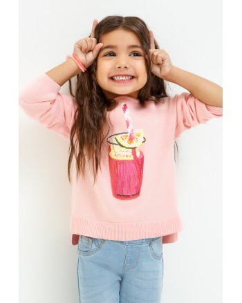 Купить Джемпер детский для девочек Caramel светло-розовый (20220310057)