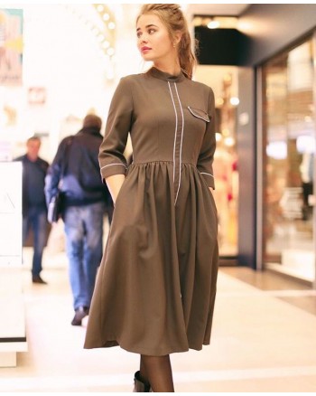 Платье сезон осень (PLT - A033) - высокое качество.