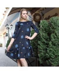 Платье каскадное (PLT - A019) купить в интернет магазине одежды Brand Mix Krasnodar
