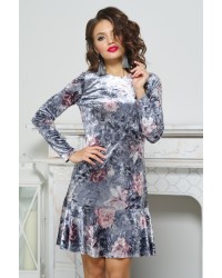 Платье бархатное черное (L000093) купить в интернет магазине одежды Brand Mix Krasnodar