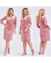 Платье коктельное из мягкого бархата (3409) купить в интернет магазине одежды Brand Mix Krasnodar