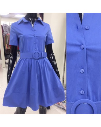 Платье голубое (PLT - A042) - высокое качество.