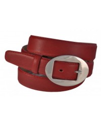 Ремень кожаный женский красного цвета (Р 11551) купить в интернет магазине одежды Brand Mix Krasnodar