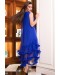 Платье каскадное синее (В 4 Мэри) - высокое качество.