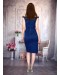 Платье коктельное синее (L000007) - высокое качество.