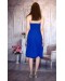 Платье коктельное синее (L000008) - высокое качество.