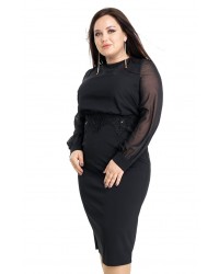 Платье коктельное черное (848-01) купить в интернет магазине одежды Brand Mix Krasnodar