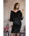 Платье коктельное черное (L000048) - высокое качество.