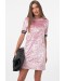 Платье розовое (842-04) - высокое качество.