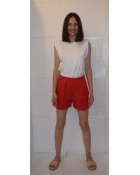Ремень кожаный женский красного цвета (Р 11551) купить в интернет магазине одежды Brand Mix Krasnodar