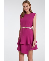 Платье с воланами на юбке ( 10200200421) купить в интернет магазине одежды Brand Mix Krasnodar